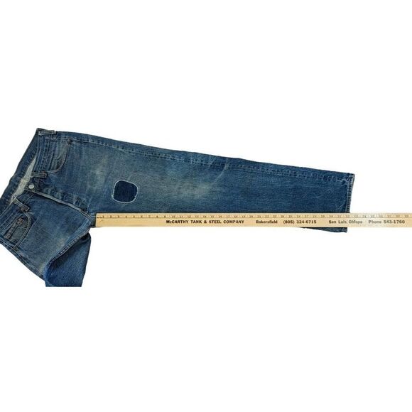 Levi's Men's 501 Red Tab Size 34W 36L 1985-87 Distressed Mended #379 - Picture 6 of 11